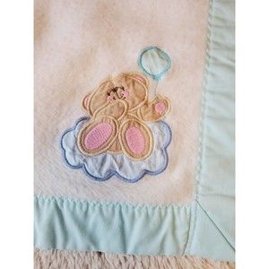 Andrew Brownsword BEAR Baby Blanket FOREVER FRIENDS Vtg Hallmark 34x42 Inches